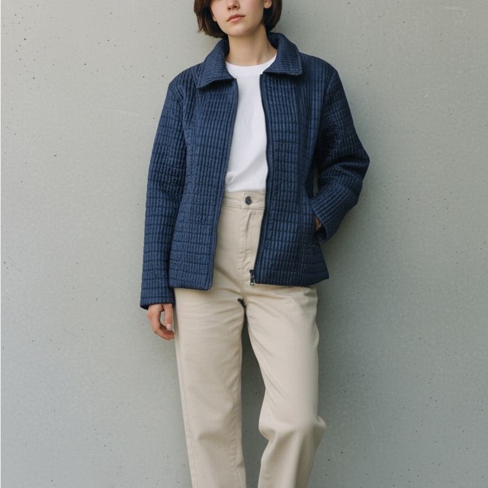 Veblen Quilted Zip-up Jacket Size L/XL